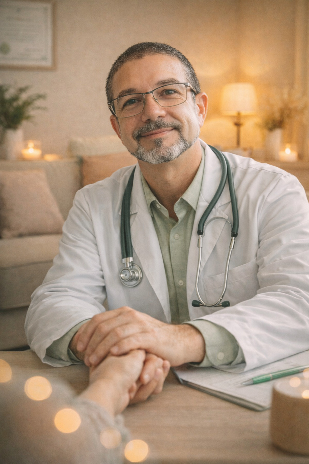 Dr. Anderson Holzwarth em atendimento humanizado